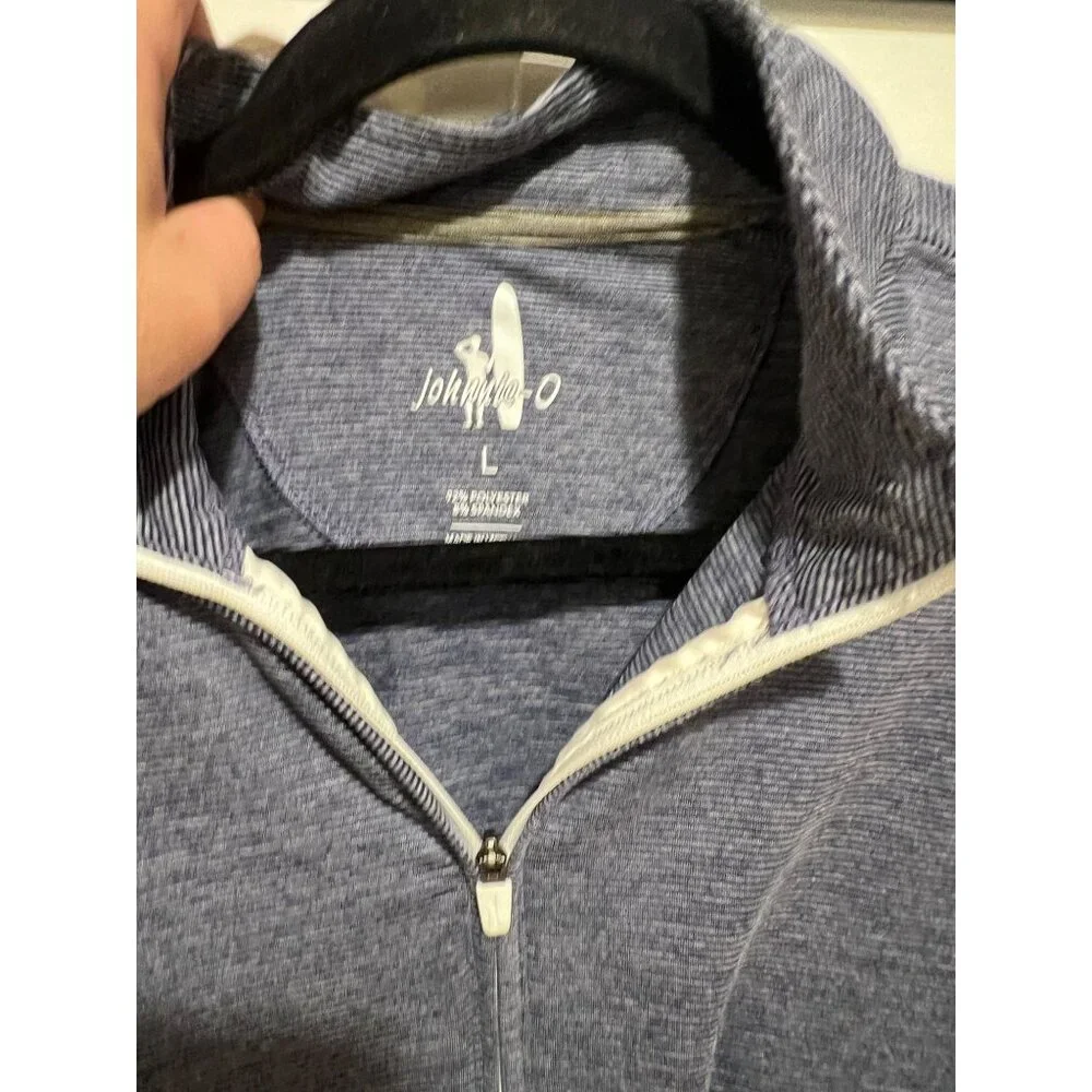 Johnnie-O Cotton 1/4‎ Zip Pullover - Size L